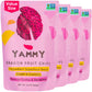 Yammy Dried Dragon Fruit Chips, Healthy Snack, Gluten Free, Vegan, 5.6oz Pack of 4