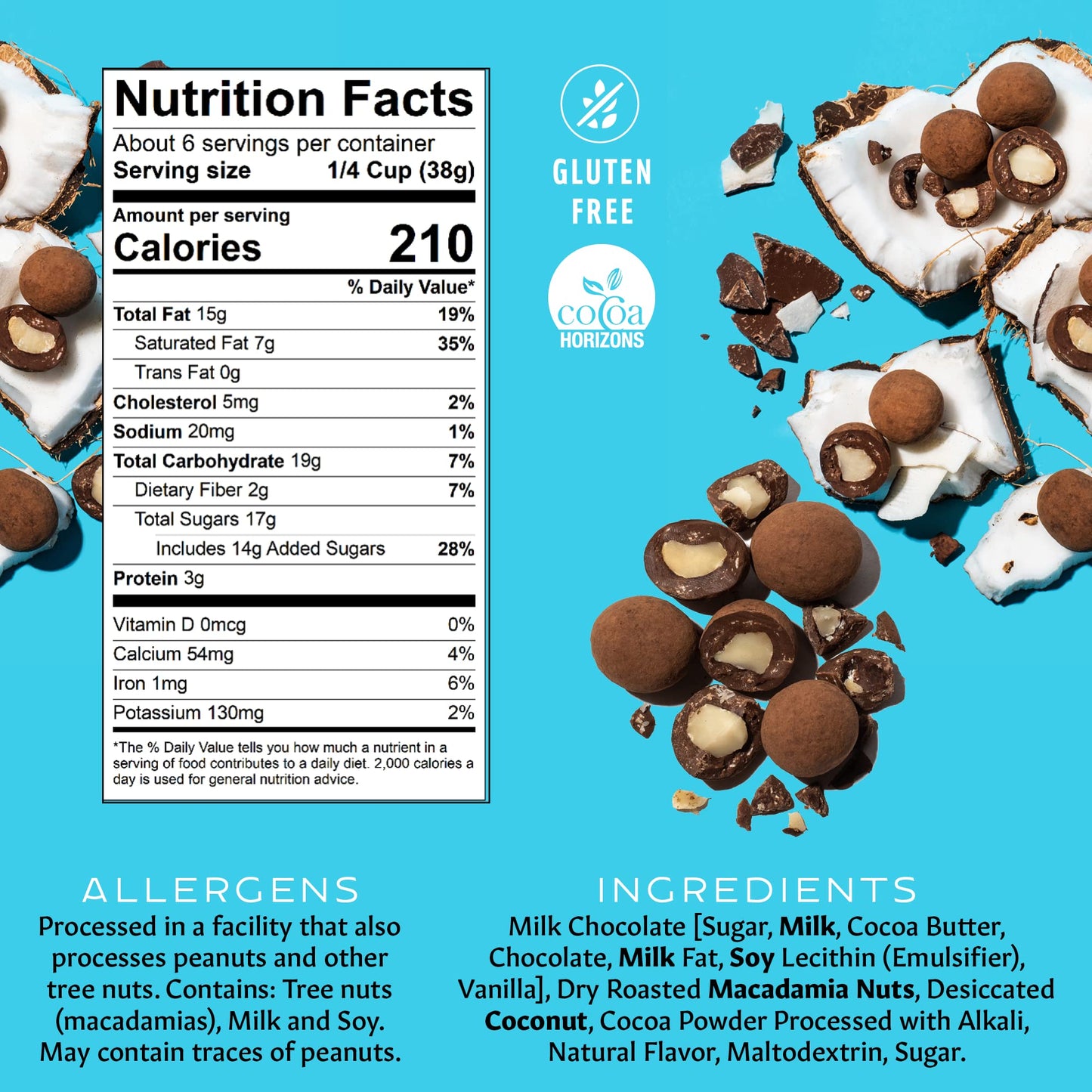 Mauna Loa Premium Hawaiian chocolate covered Macadamia Nuts, Milk chocolate coconut, cocoa Dusted, 8 Oz Bag (Pack of 1)