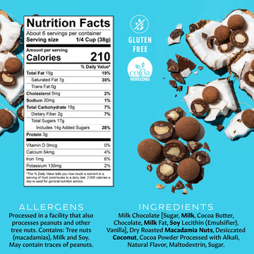Mauna Loa Chocolate Covered Macadamia Nuts, Milk Chocolate, 8 Oz Bag, Multi Color