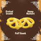 Unique Snacks Puffzels, Sweet Honey And Savory Mustard Flavor With A Fun Pretzel Crunch, Gluten-Free Snacks, 4.8 Oz. Snack Bag,