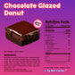 Prime Bites Protein Brownie From Alpha Prime Nutrition Products | High Protein, Collagen Fortified Low Sugar Treat | Delicious Snack | 12 Bars Per Box (Chocolate Glazed Donut)