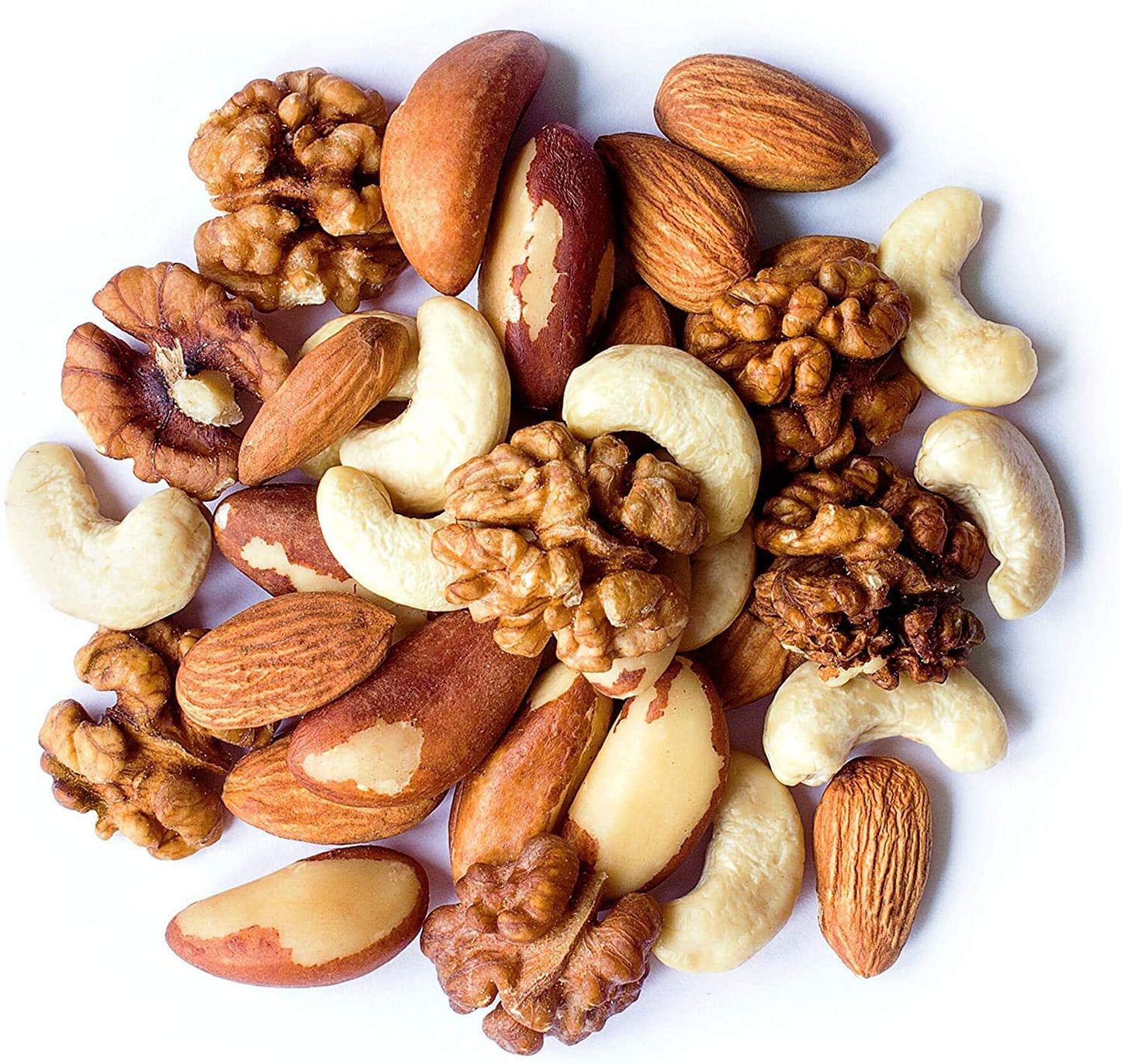 Food To Live - Organic Mixed Raw Nuts, 8 Ounces Cashews, Brazil Nuts, Walnuts, Almonds, Non-Gmo, Kosher, Raw, Vegan, Unsalted, B