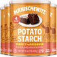 Manischewitz Bulk Potato Starch, 16oz (4 Pack = 4 Pounds) | Resealable Container | Gluten Free | Non GMO | Certified Kosher (Inc
