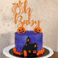 1 Pcs Pumpkin Oh Baby Cake Topper Glitter Fall Theme Pumpkin Baby Shower Cake Pick For Baby Shower Kids Birthday Thanksgiving Pa