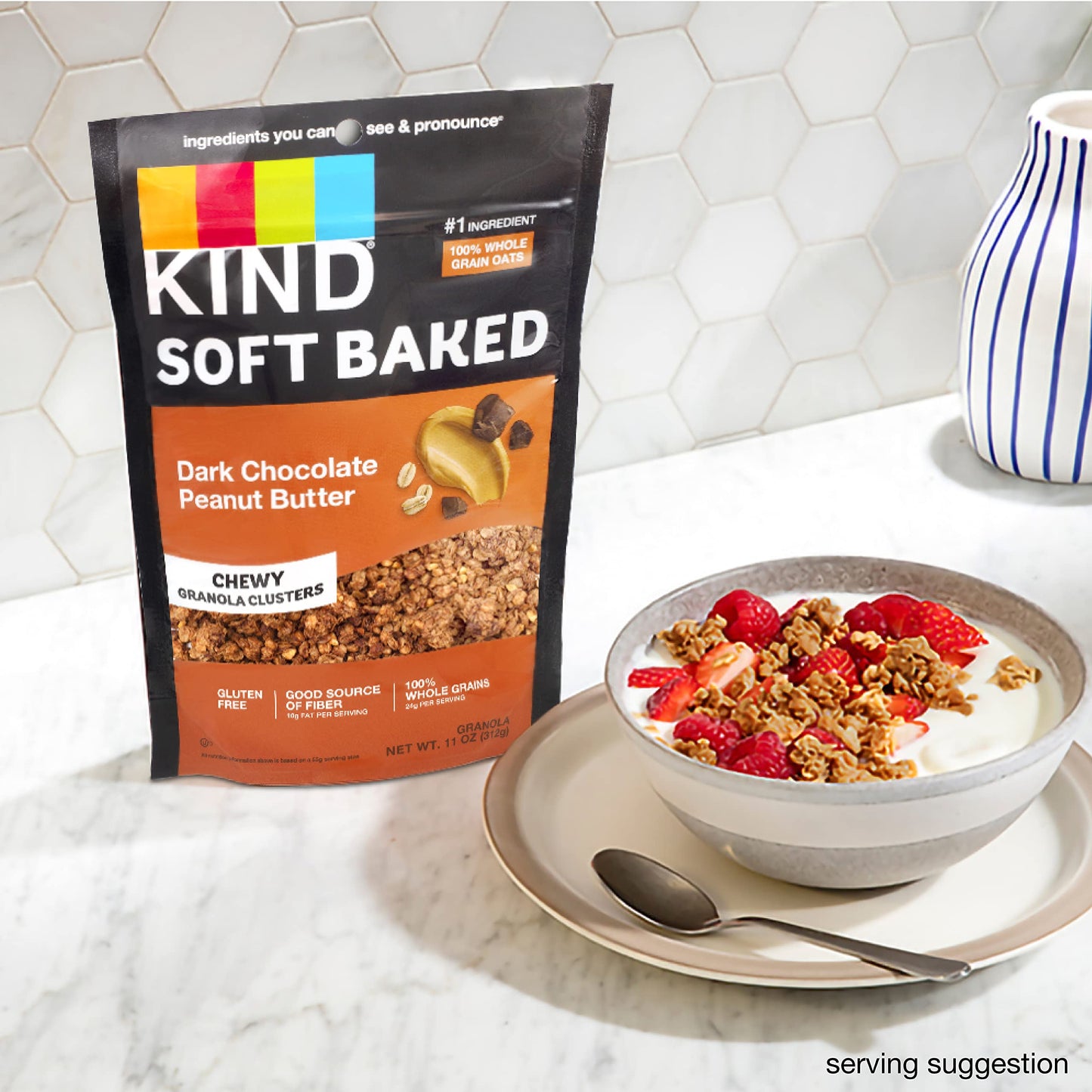 Kind Soft Baked Granola, Dark Chocolate Peanut Butter, 11 Oz (Pack Of 1)