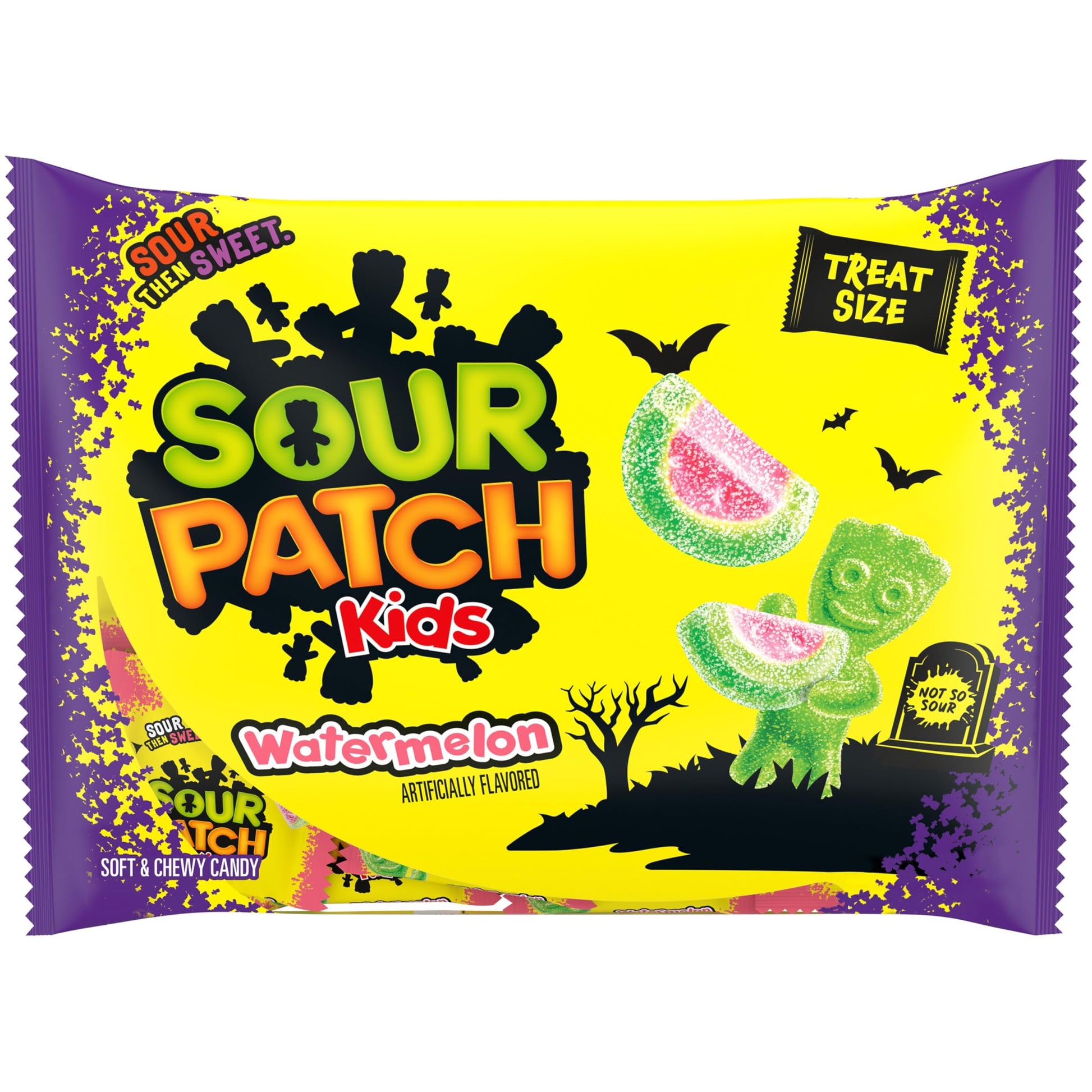 Sour Patch Kids Watermelon Soft & Chewy Halloween Candy, 22 Treat Bags
