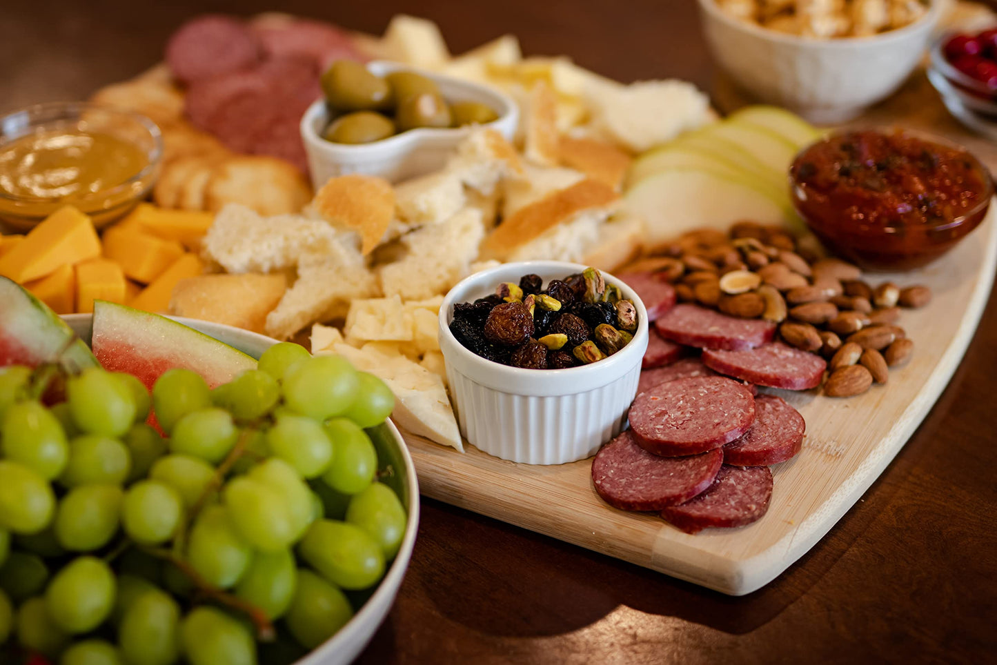 DAN THE SAUSAGEMAN Klondike Gourmet Meat Snack Box - 7 Piece Set with Summer Sausage, Mustard,  ers, Nuts, Granola, Almond Roca