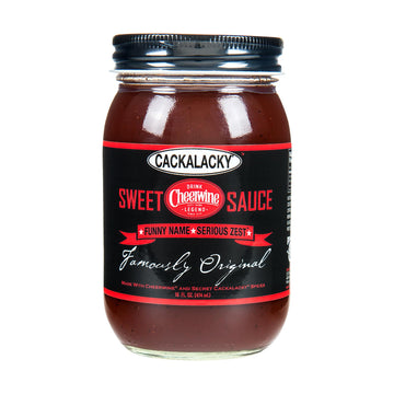 Famously Original Cackalacky Cheerwine Sweet Bbq Sauce - 16 Oz - Cherry-Flavored Gourmet Sauce For Grilling, Marinades & Dips