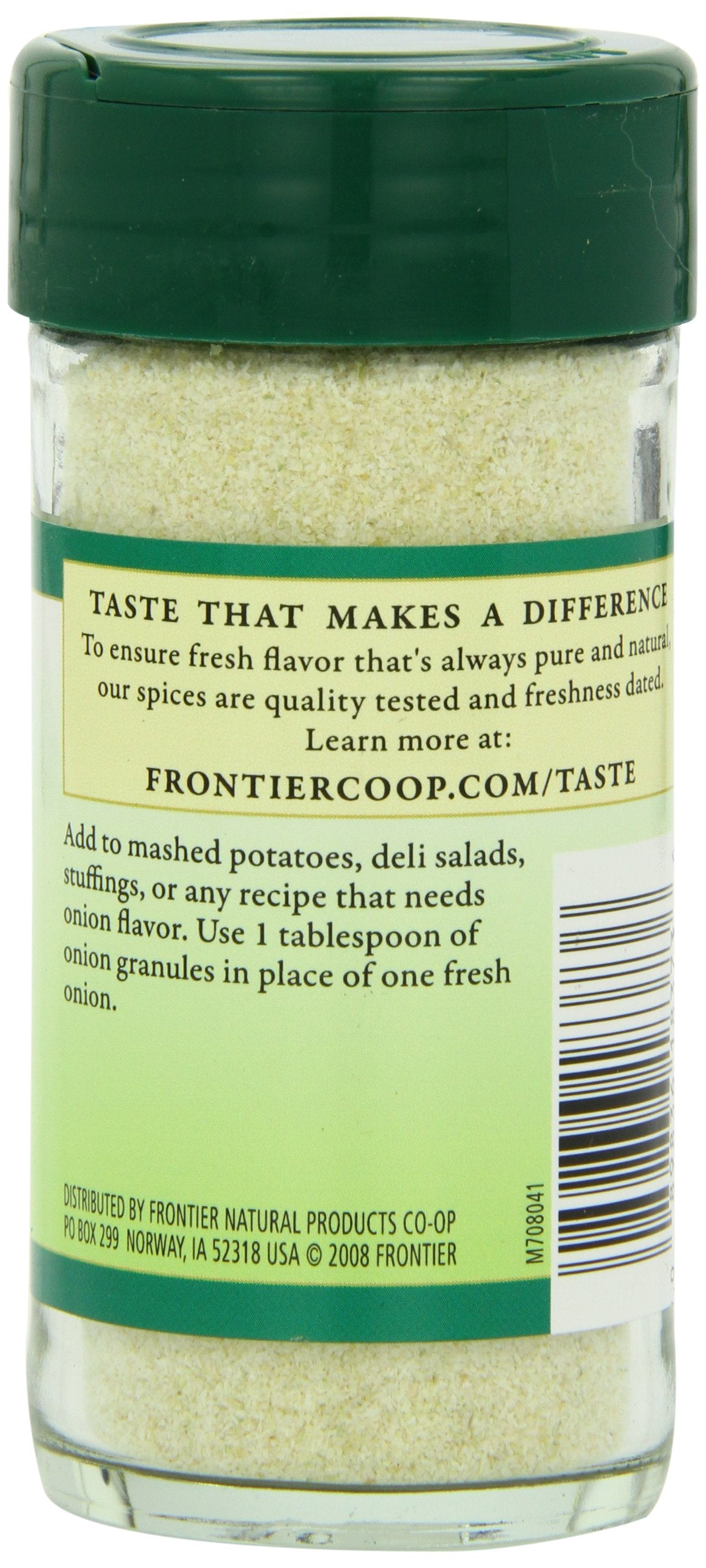 Frontier Natural Products Onion, White Granules, 2.29-Ounce