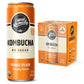 Liquid Remedy Kombucha Sugar Free Organic Drink  Low Calorie  Probiotic Like Tea for Gut Health - Orange Splash - 12 Fl Oz Can  4-Pack