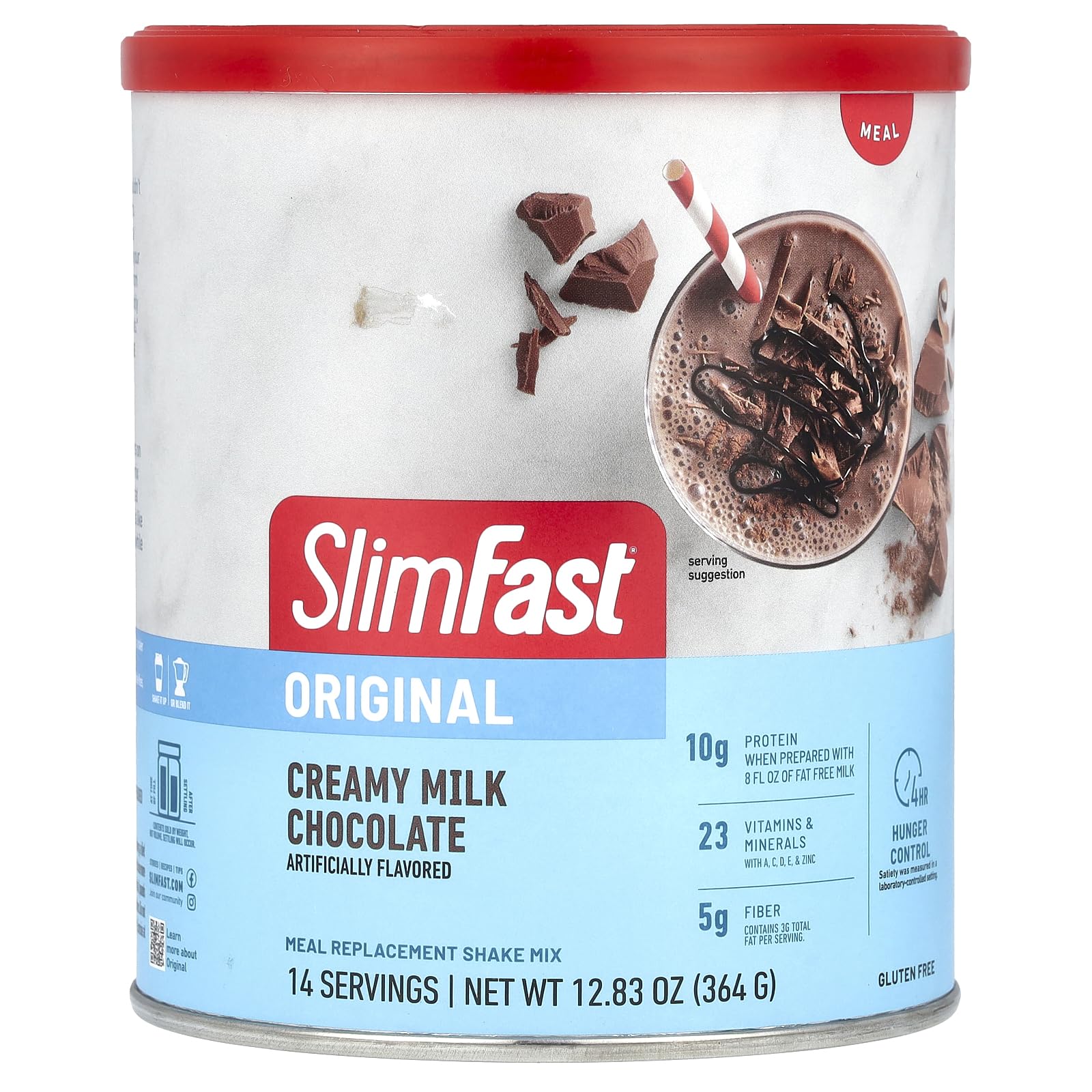 Slimfast Original Meal Replacement Shake Mix, Chocolate, 12.83 Ounce