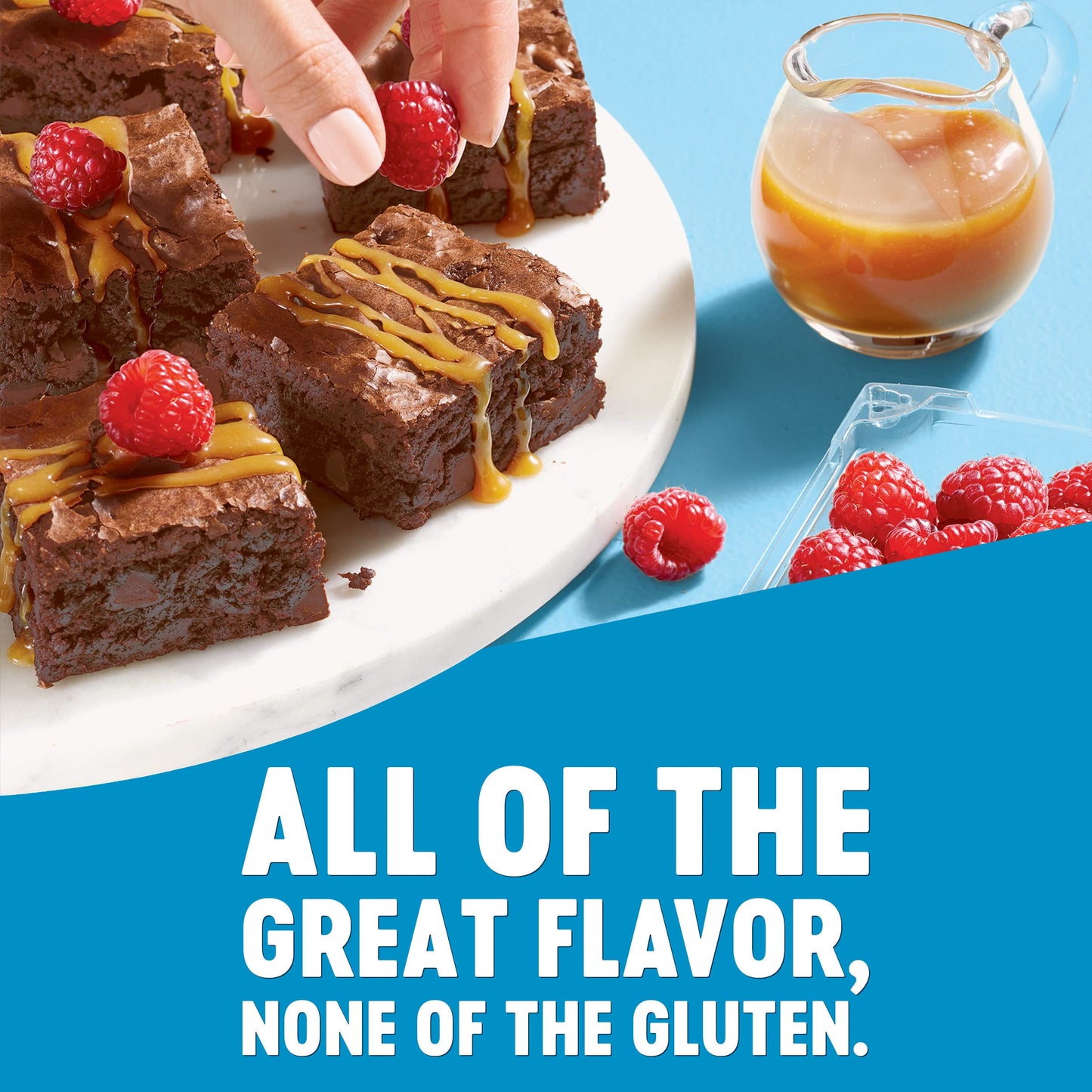 Krusteaz Gluten Free Double Chocolate Brownie Mix, Includes Chocolate Chips, Certified GF, Gluten Free Baking Mix, 20-ounce Boxe