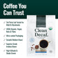 Natural Force - Organic Clean Decaf Coffee  Mold & Mycotoxin Free  Lab Tested for Toxins & Purity  Low Acidity  Whole Bean Swiss Water Decaf Medium Roast  12 oz
