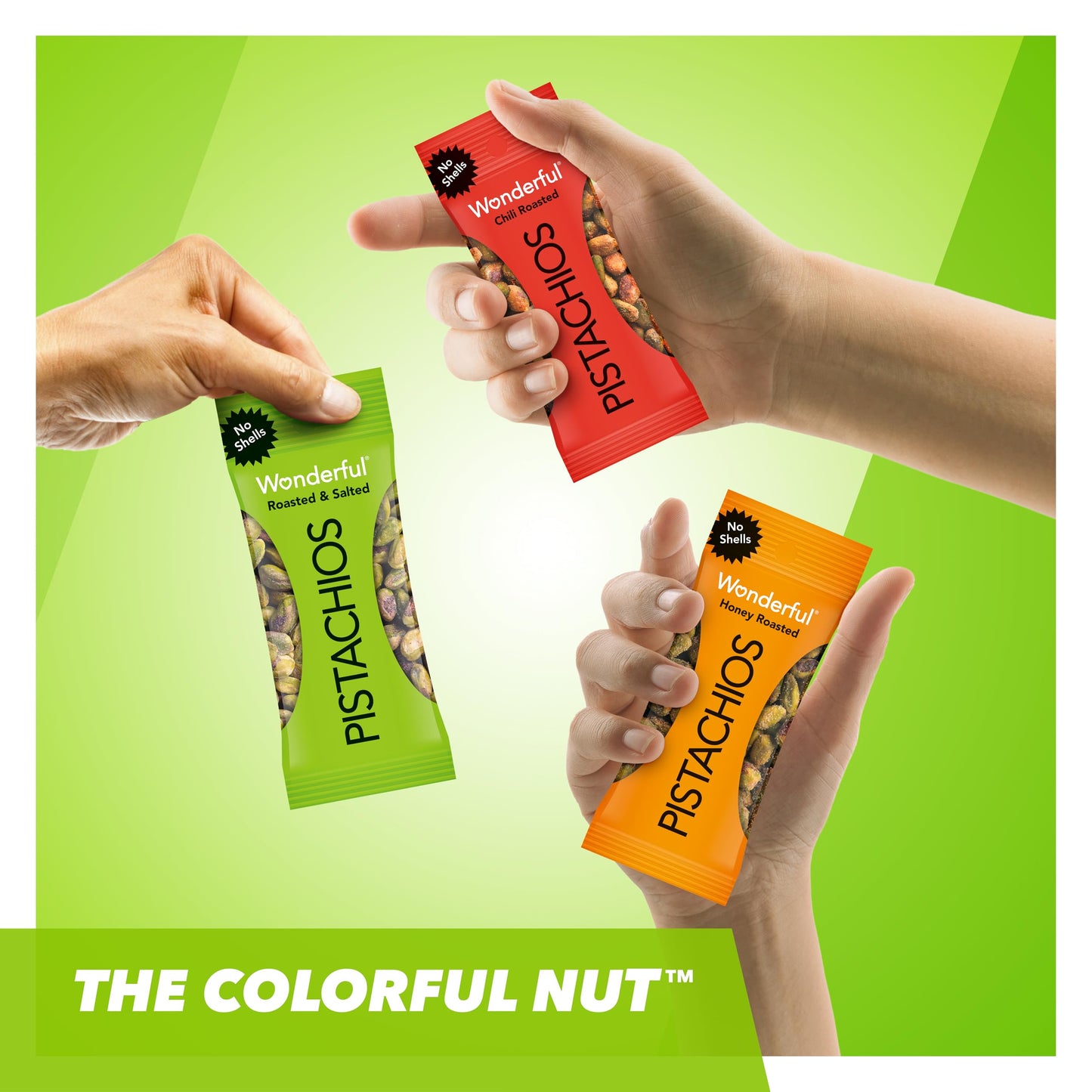 Wonderful Pistachios, No Shells, 3 Flavors Variety Pack of 9 (075 Ounce), Protein Powered, carb-Friendly, gluten Free, On-the go