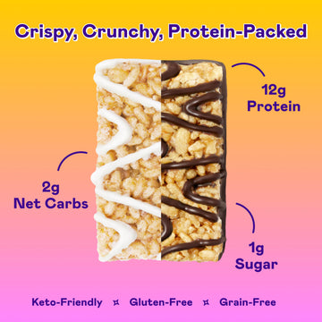 MAGIC SPOON Treats - High Protein, Low Carb, Keto Friendly, Low Sugar, Gluten Free, Crispy Protein Bar Cereal Bar, On-The-Go Hea