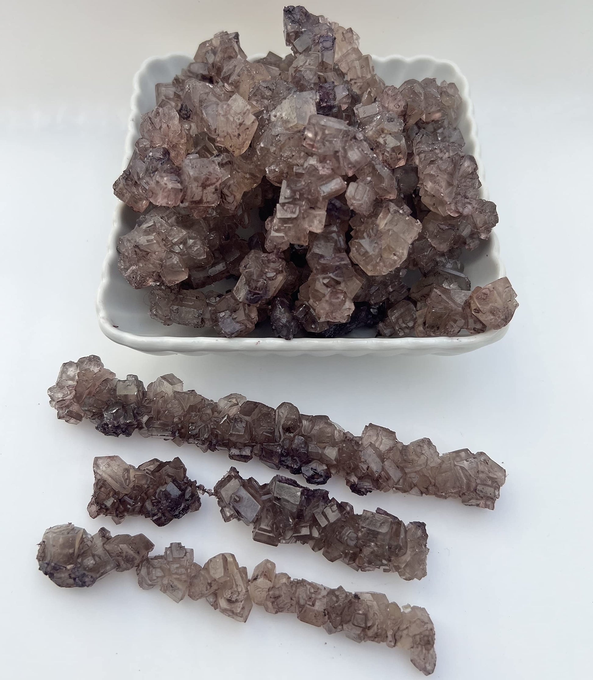 Sweetglob Old Fashioned Rock Candy Crystals On Strings (Purple Grape, 3 Pound)