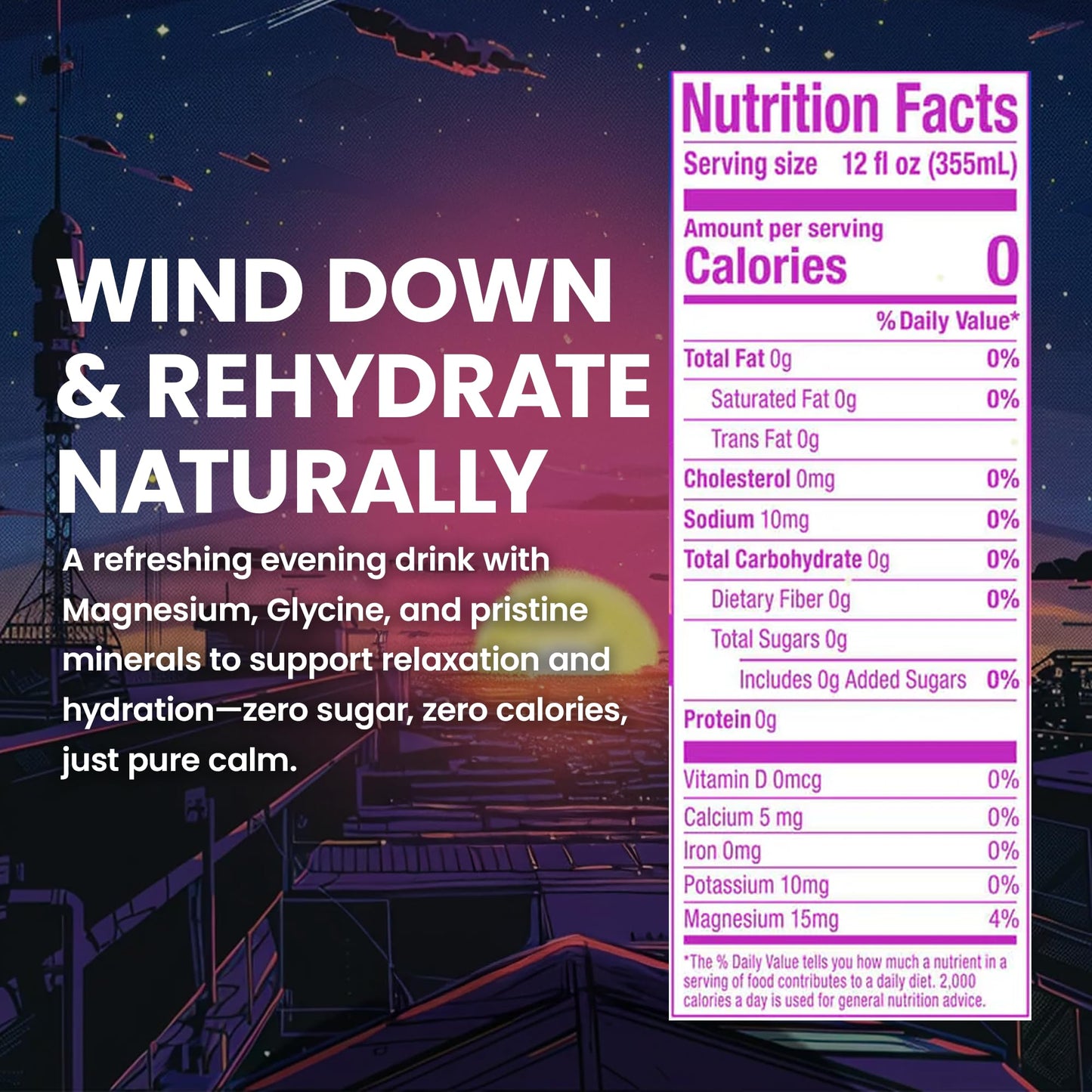 Juno Unflavored Still Drink - Energizing Hydration with Magnesium, Potassium & Calcium - 12 Fl Oz (Pack of 12)