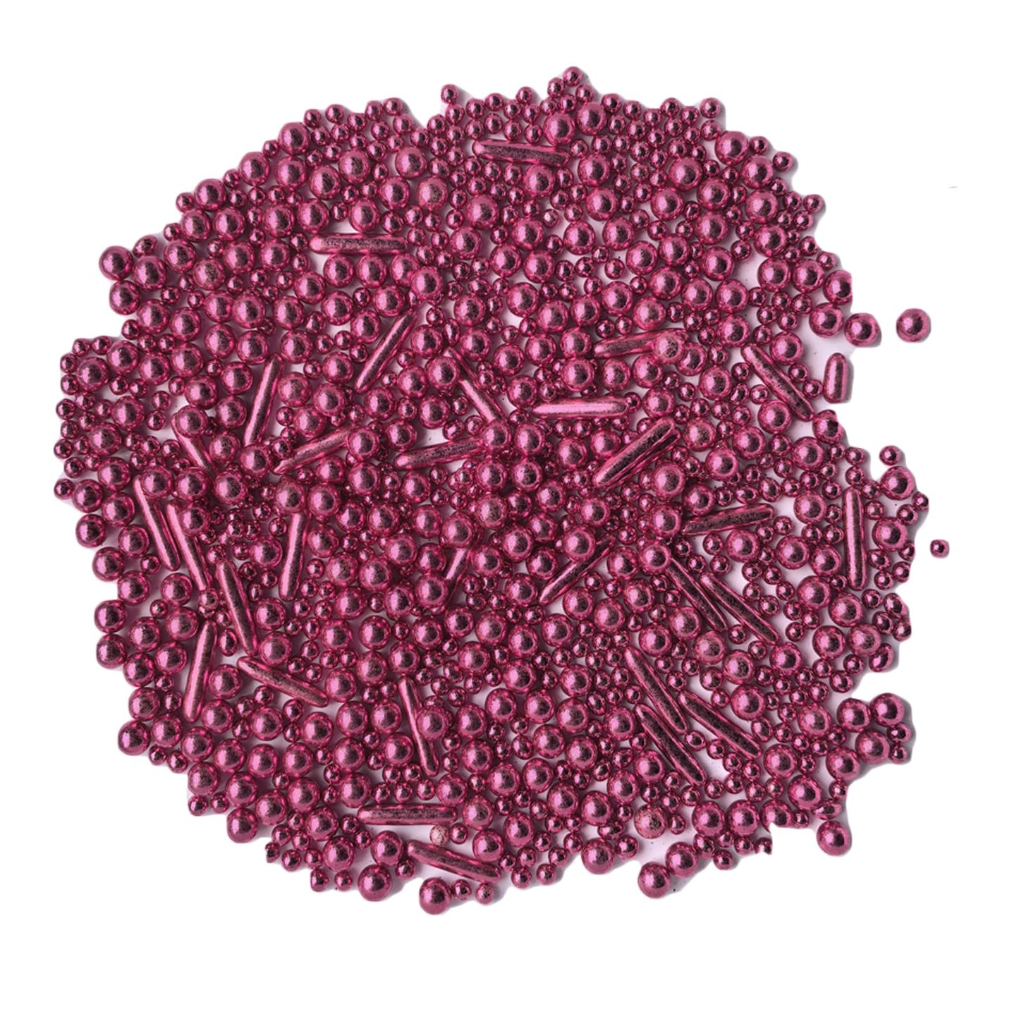 Sprinkles Pink Pearl Sugar Candy Mix Size Baking Cake Decorations Cupcake Toppers Celebrations Shaker Jar Wedding Shower Party (