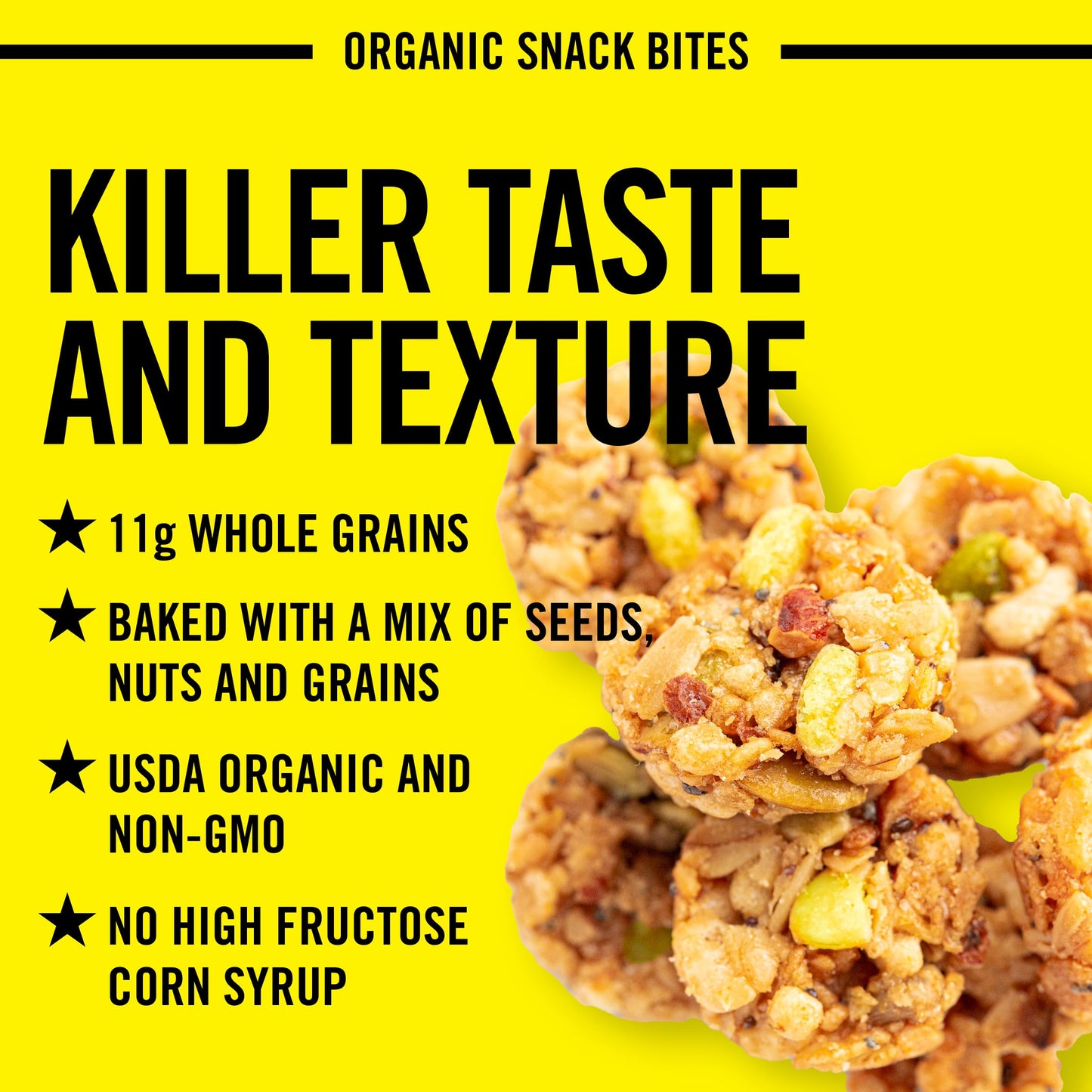 Daves Killer Bread Honey Nut Organic Snack Bites, Honey Organic Snacks, 7.2 oz