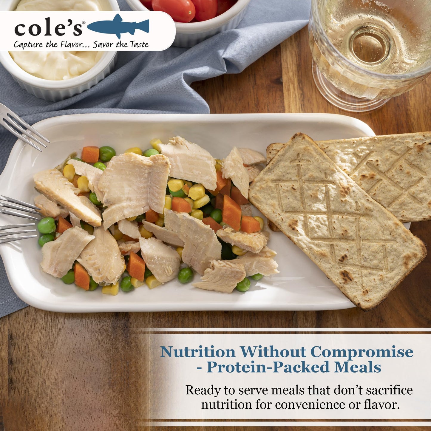 Coles Smoked Rainbow Trout Fillet with Vegetables, Ready to Eat, 5.6 oz, 6 Pack, High in Protein and Vitamin D