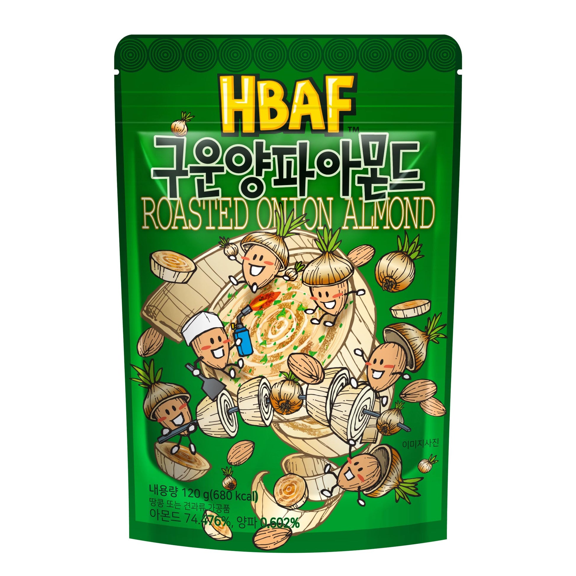 [Official Gilim Hbaf] Korean Seasoned Almond Nut | Kids, School, Lunch, Office, Work, Travel, Camping Party Snack | Pre-Workout