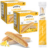 Nonnis Limone Biscotti Cookies Tub - Individually Wrapped - 2-Pack (43 Ounces) - Kosher Lemon Cookies for Tea