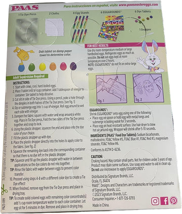 Paas Tie Dye Easter Egg Decorating Kit - America'S Favorite Easter Tradition