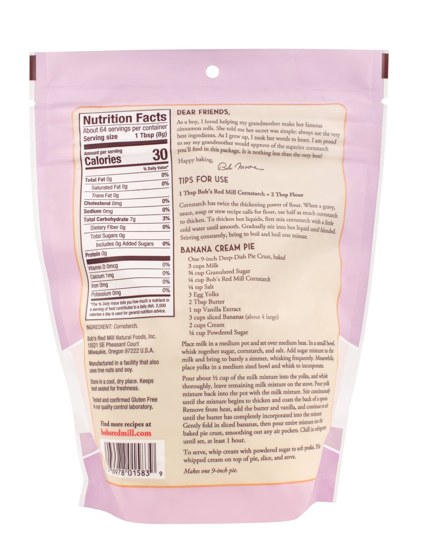 Bob'S Red Mill Corn Starch, 18Oz (Pack Of 4) - Vegan, Kosher