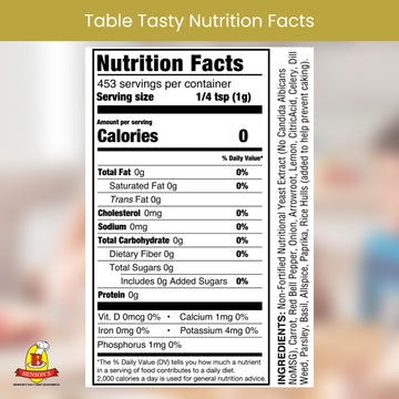 Bensons Gourmet Seasonings Table Tasty Salt Substitute, Salt-Free Popcorn Seasoning, 16 Ounce Bag, Gluten Free