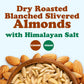 Food to Live Dry Roasted Blanched Slivered Almonds with Himalayan Salt, 8 Ounces - Oven Toasted, Lightly Salted, No Oil Added, P