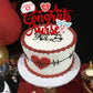 ZHUOWEISM Nurse Cake Topper, Red Glitter, Small, Paper, Model ZW371, Nursing Graduation Decorations
