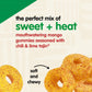 Snak Club Tajin Mango Rings Gummy Candy, Fruit Candy Gummies with Chili and Lime Seasoning, Mild, Gluten-Free and Vegan Snacks,