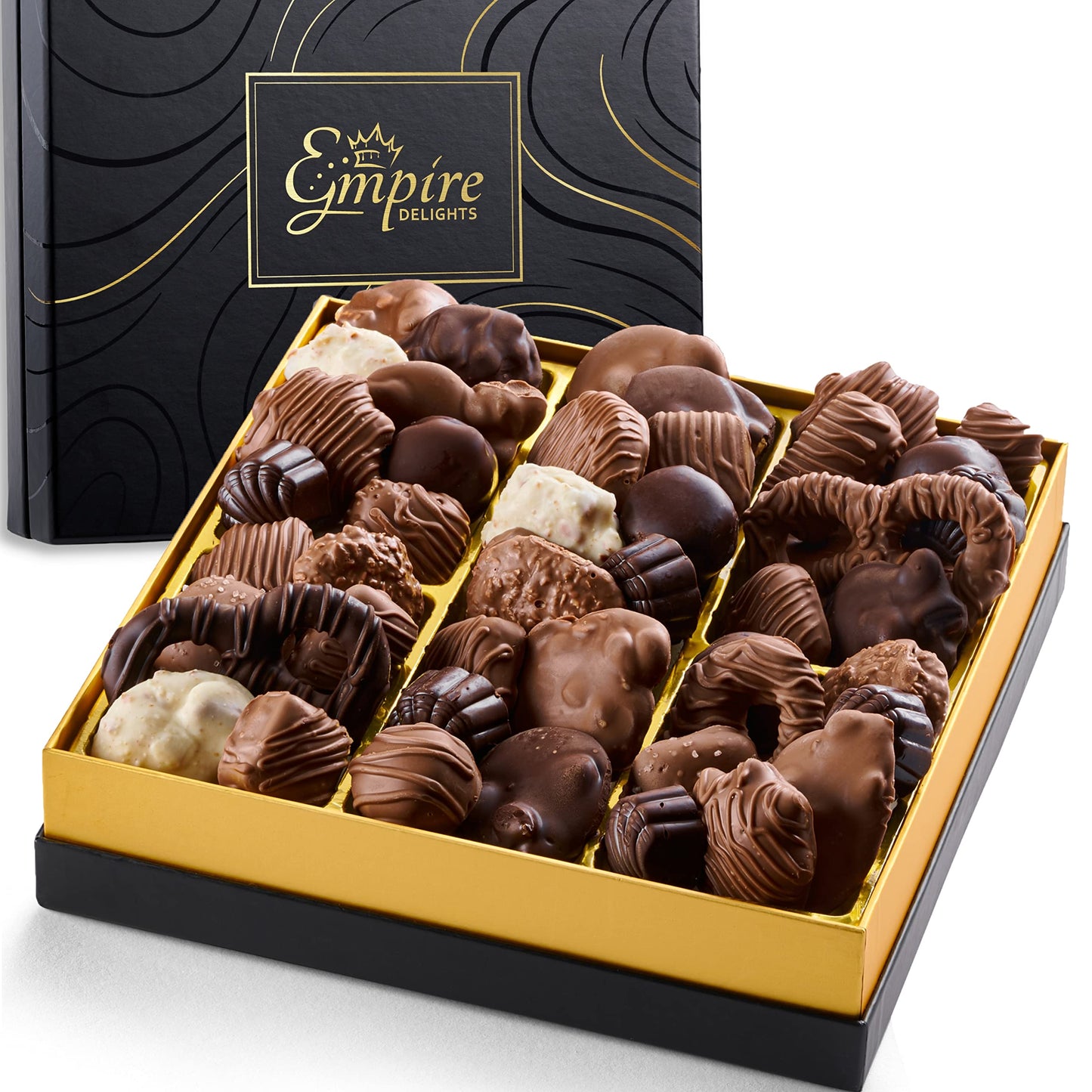 Empire Delights Chocolate Gift Box - Assorted Gourmet Chocolates, Fun Size, Perfect for Birthdays and Thank You Gifts
