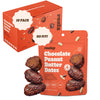 Realsy Organic Peanut Butter Chocolate Filled Medjool Dates, Gluten-Free, Vegan, 10-Pack