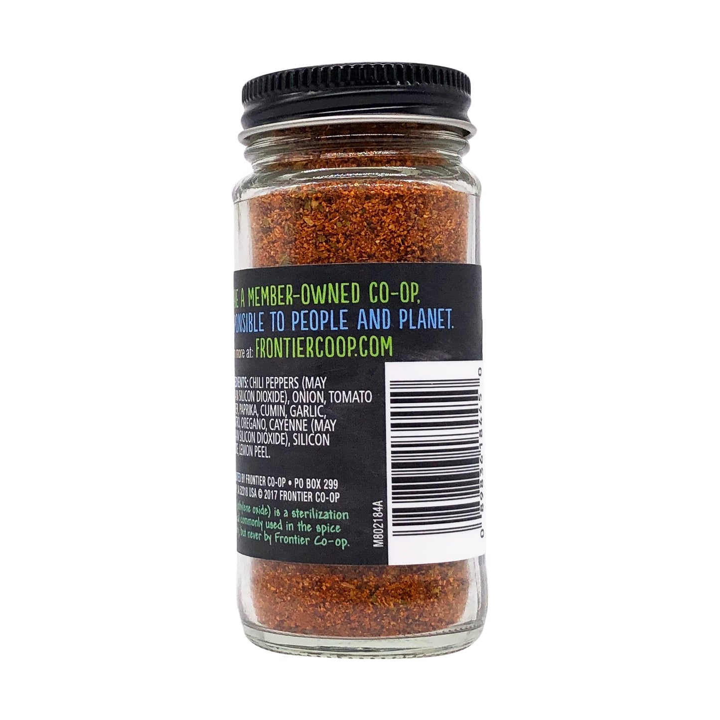 Frontier Co-Op Mexican Fiesta Seasoning, 2.12-Ounce Jar, Chilis, Tomato & Cumin, Hint Of Lemon & Cilantro, Kosher, Non Eto