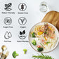Volo Vero Konjac Noodles Variety Pack - 10 Packs Shirataki Noodle Pasta With Fettuccine, Spaghetti, Angel Hair, And Rice Shapes,