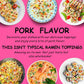 Yimi Dried Ramen Toppings, Dried Mixed Vegetables Toppings - Dehydrated Vegetables | Freeze Dried Fish Cake | Cabbage | Spring O