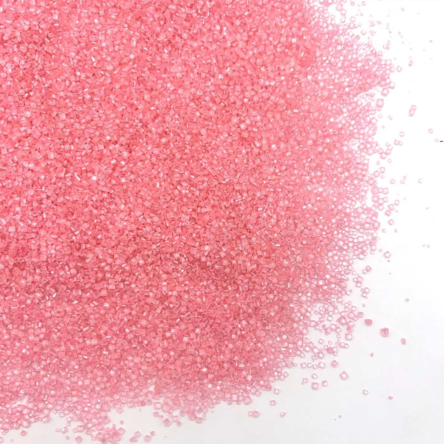 Edible Pink Sanding Sugar Sprinkles Cupcake Cake Toppers, Celebrations Candy Pearls Shaker Jar Wedding Party Cake Dessert Food D