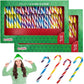 Fruidles Christmas Candy Canes Suckers, Multicolored Rainbow Fruity Flavor, 96-Pack