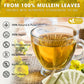 FRESHDRINKUS Mullein Leaf Tea - 100% Natural, Vegan, No Sugar, No Caffeine, 25 Special Bags