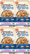 Post Great Grains Blueberry Morning Breakfast Cereal, Non Gmo Project Verified, Heart Healthy, Low Fat, Whole Grain Cereal 13.5 Ounce (Pack Of 4)