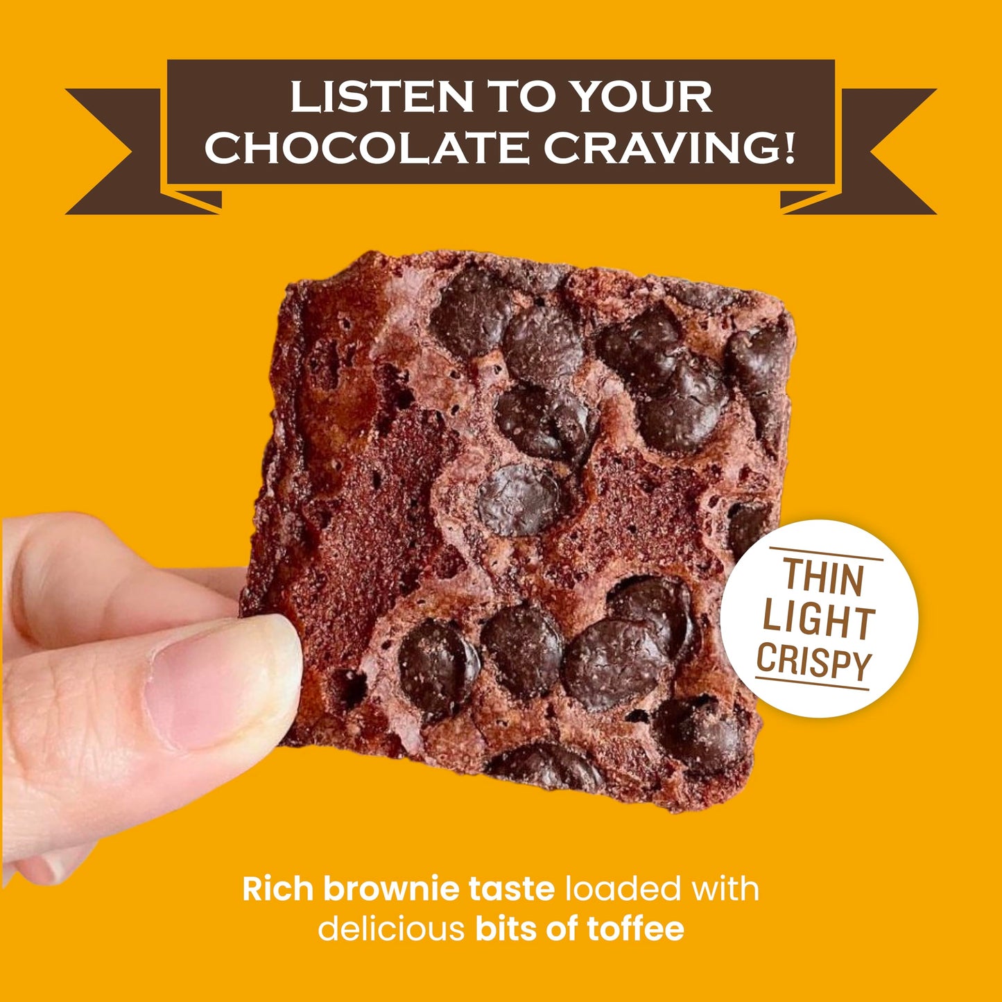 Sheila G'S Brownie Brittle - Toffee Crunch Thin And Crispy Sweet Snacks (Pack Of 6, 5 Oz), Rich Gourmet Brownie Bites Dessert