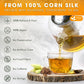 FRESHDRINKUS Corn Silk Herbal Tea, 100% Natural, 40 Tea Bags, No Sugar, No Caffeine, Vegan