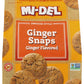 Mi-Del cookies ginger Flavored Snaps 10 Ounce (1 Pack)