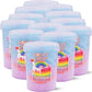 Gotta B Sweet Birthday Cake Flavored Cotton Candy - 2 oz (Pack of 12) - Blue, Pink and White - Bulk Birthday Party Treats for Ki