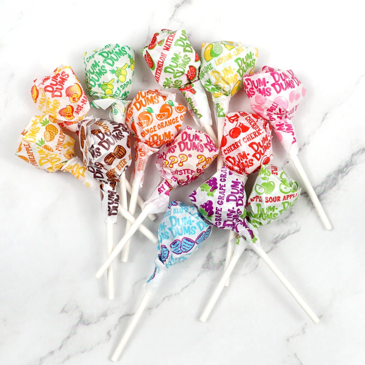 Dumdums Original Mix Lollipops, 3.5 Ounce Bags (Pack Of 3), Approx. 42 Lollipops Total (14 Lollipops Per Bag), Gluten Free Hard