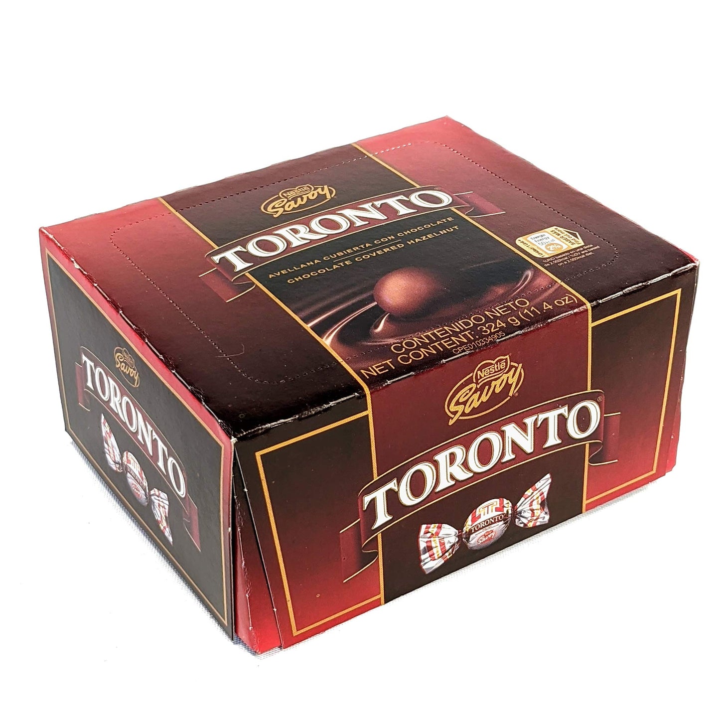 Nestle Savoy Toronto Chocolate Hazelnut Treats, 36 Units, 11.42 oz (324g) - Delicious Chocolate Covered Snack