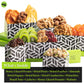 Nut Cravings Gourmet Collection - Rosh Hashana & Shana Tova Dried Fruit & Mixed Nuts Gift Basket Leaf Tower + Ribbon (12 Assortm