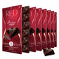 Red Delight Extra Dark Chocolate Bars - Keto-Friendly Vegan Snack - 3.53 oz, Pack of 8 - Gluten-Free, No Added Sugar