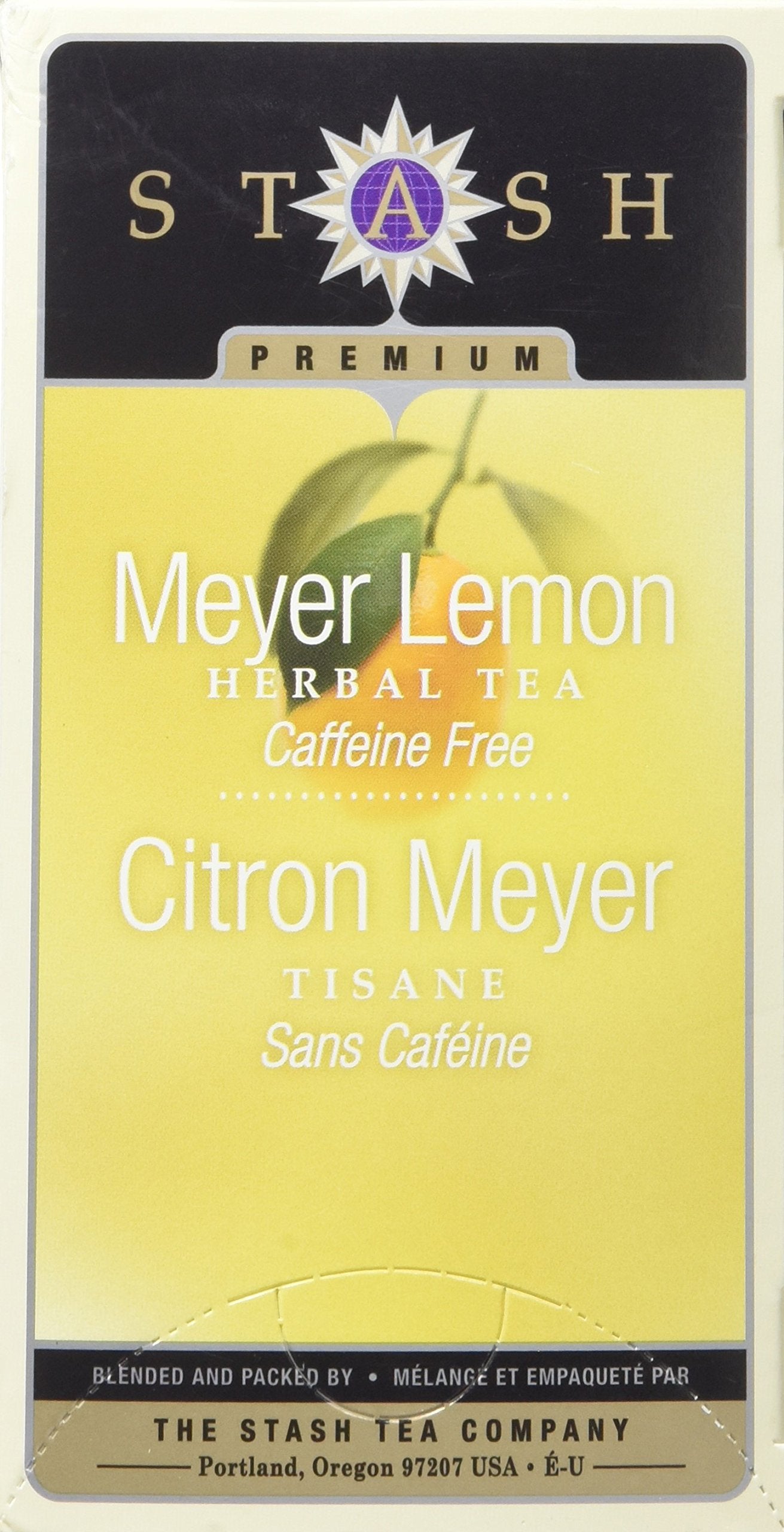 Stash Tea Meyer Lemon Herbal Tea 20 Count